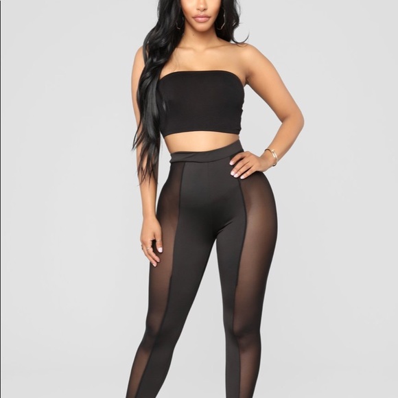 Celena Mesh Leggings Black Xs 